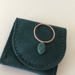 AUrate New York Stackable Rose Gold Twist Ring